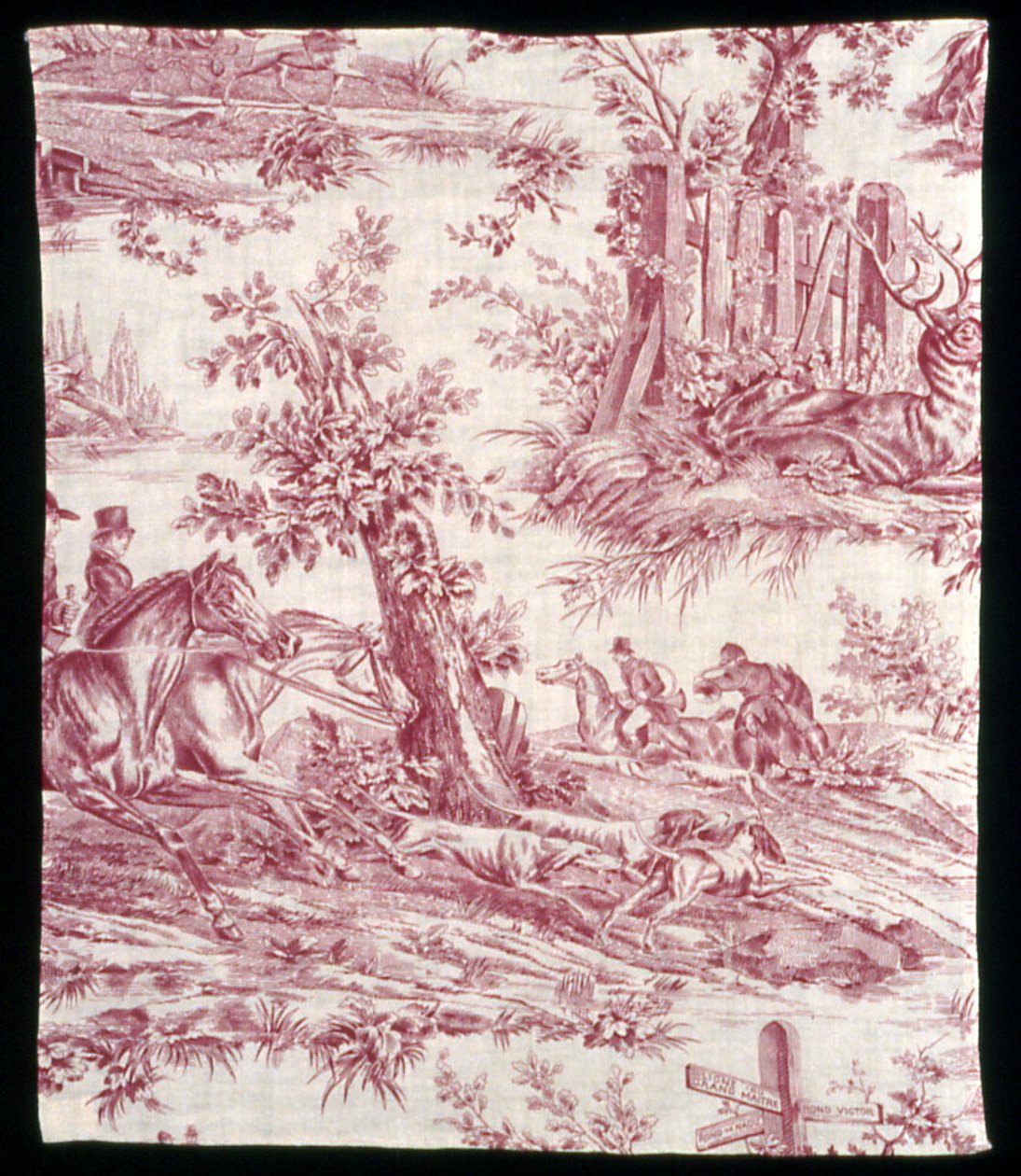 La Route de Jouy (Az út Jouy-ba) (Lakberendezési szövet) alkotó: Horace Vernet