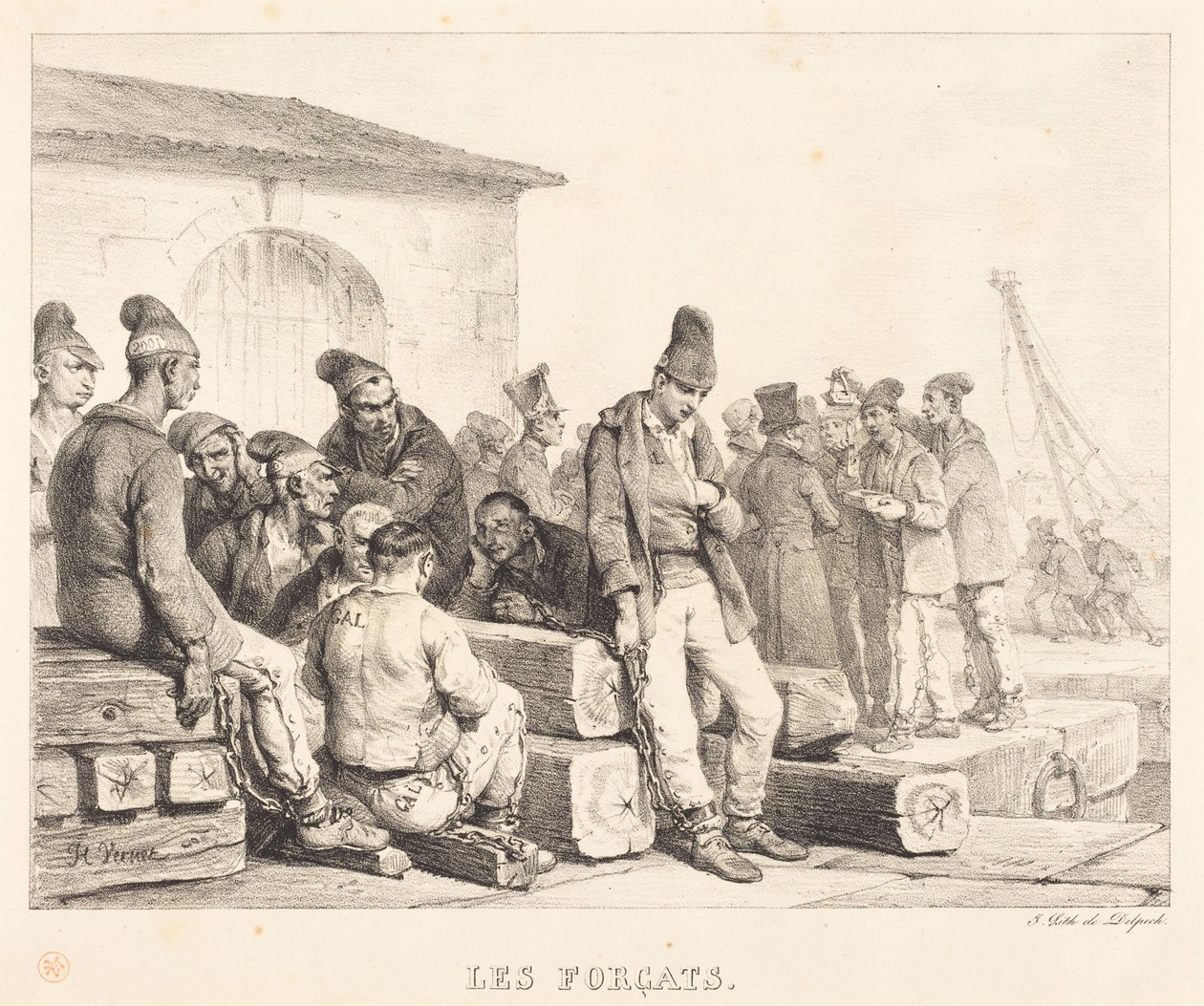 A rabok (The Convicts) alkotó: Horace Vernet