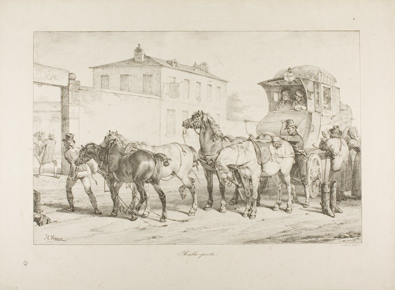 Postakocsi alkotó: Emile Jean Horace Vernet