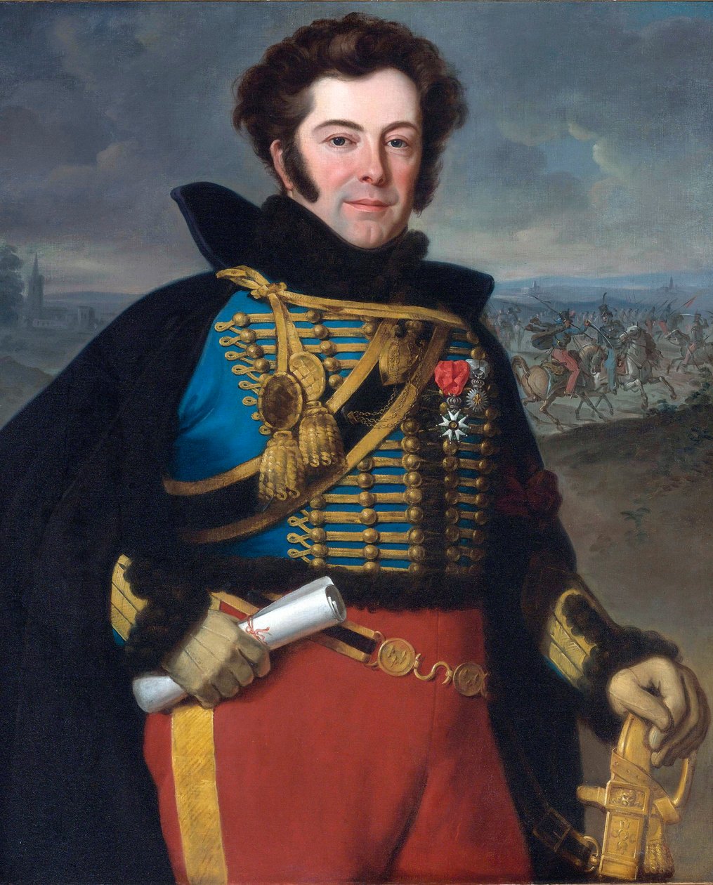 ""Auguste-Frederic Bonamour, de Talhouet márki (1788-1842) portréja (Talhouet-Bonamour)" Horace Vernet (1789-1863) festménye Olaj, vászon alkotó: Emile Jean Horace Vernet