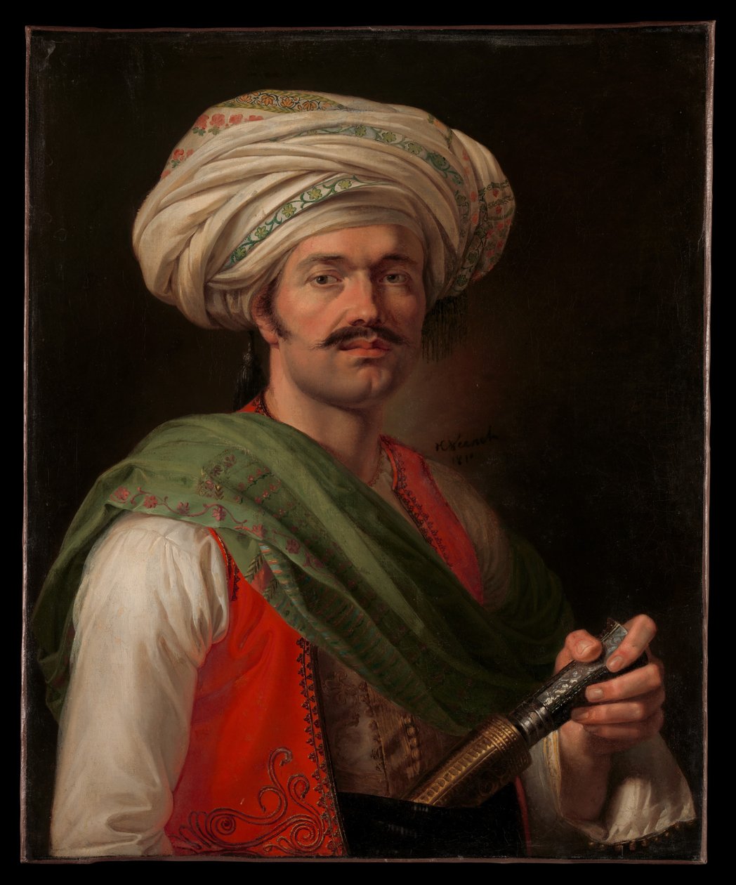 Egy „mameluk” portréja alkotó: Horace Vernet