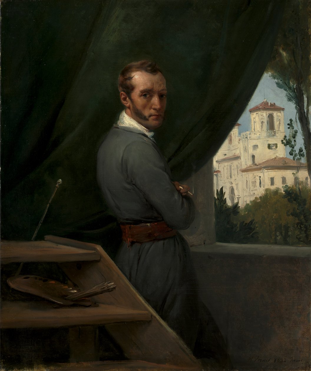 Önarckép Rómában alkotó: Emile Jean Horace Vernet