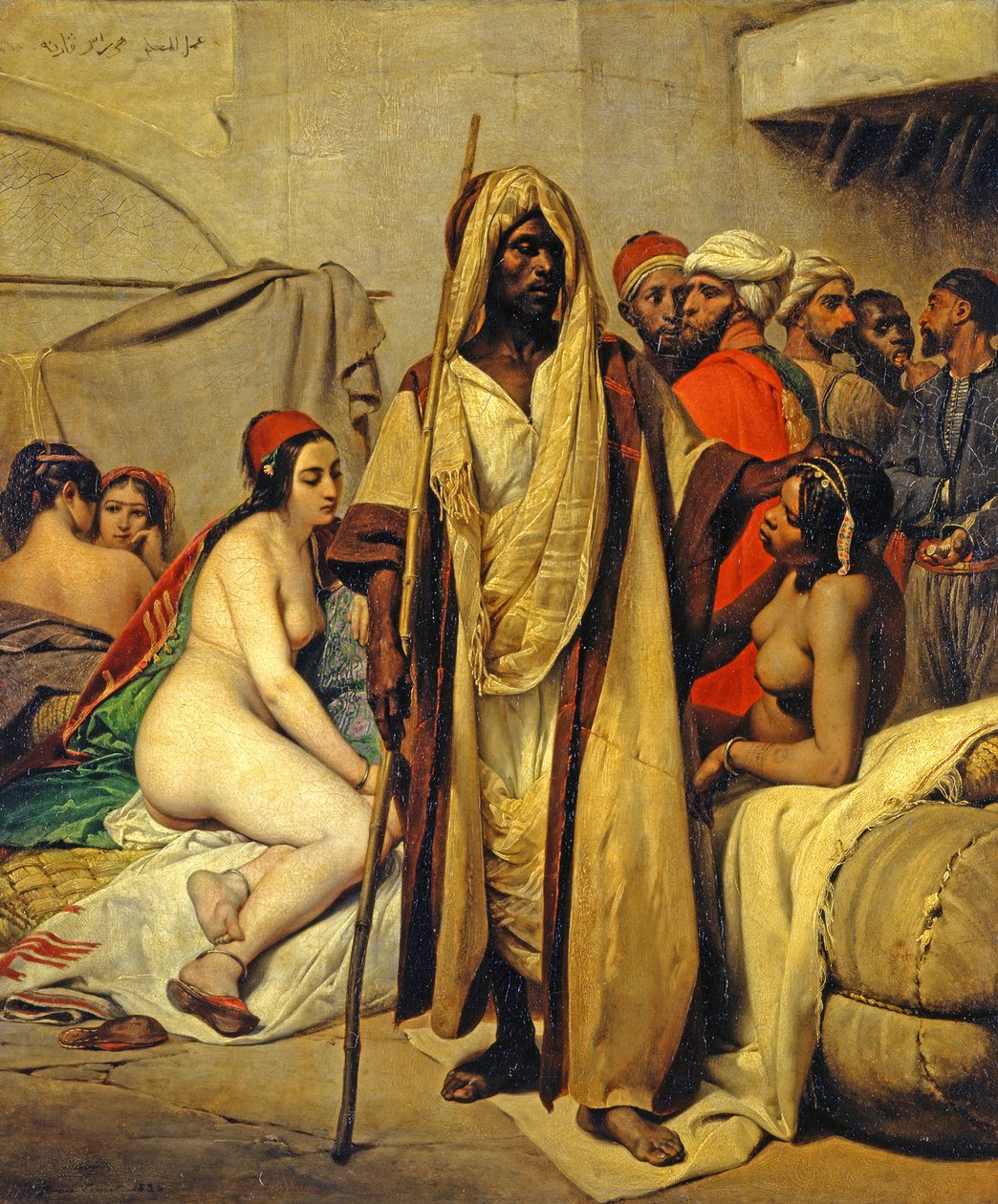 Rabszolgapiac alkotó: Horace Vernet