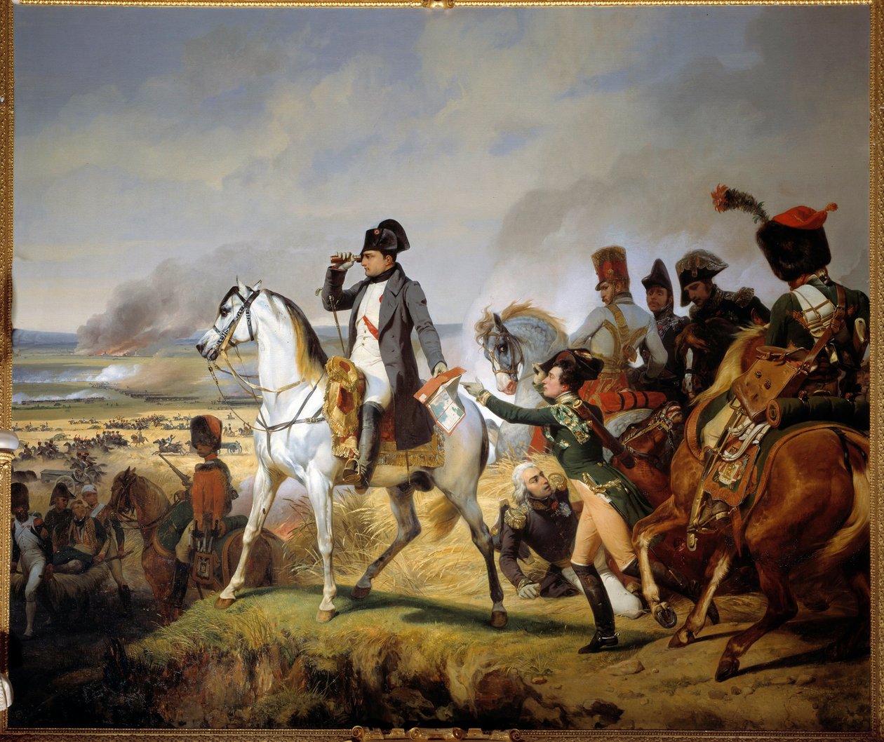 A wagrami csata július 6-án alkotó: Emile Jean Horace Vernet