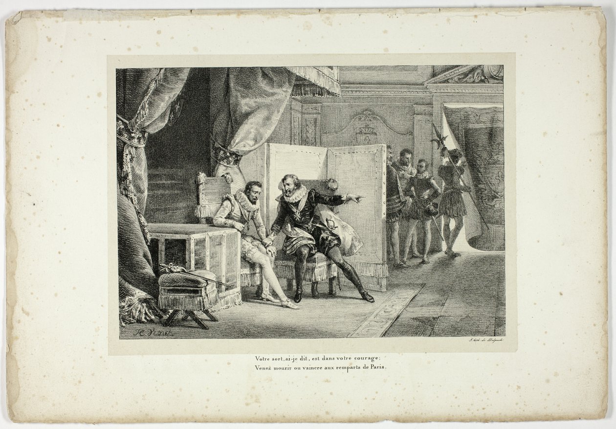 A sorsod - mondtam - a bátorságodban rejlik... alkotó: Horace Vernet
