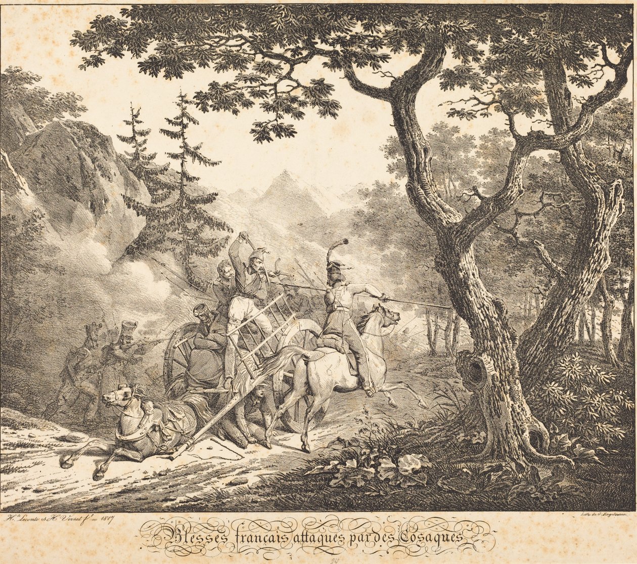 Kozák által megtámadott sebesült francia alkotó: Horace Vernet