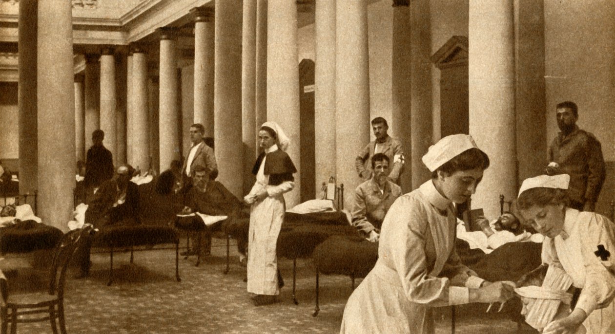Boer és Briton együtt ápoltak, 1900, 1933. alkotó: Horace Walter Nicholls