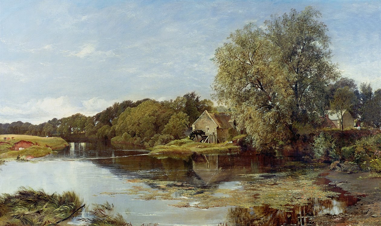 Milton Millben, az Irvine folyón, 1855 alkotó: Horatio McCulloch