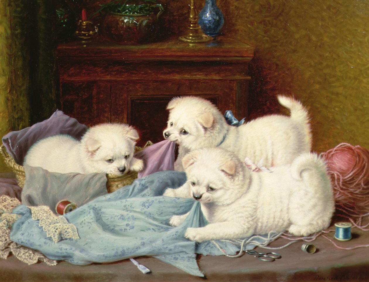 A kis huncutkodók (olaj, vászon) alkotó: Horatio Henry Couldery