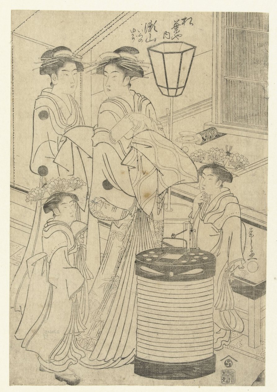 Kou r Chisane Seyama Ui t Het Matsubaya Fui s Matsubaya Uchi Seyama alkotó: Hosoda Eishi