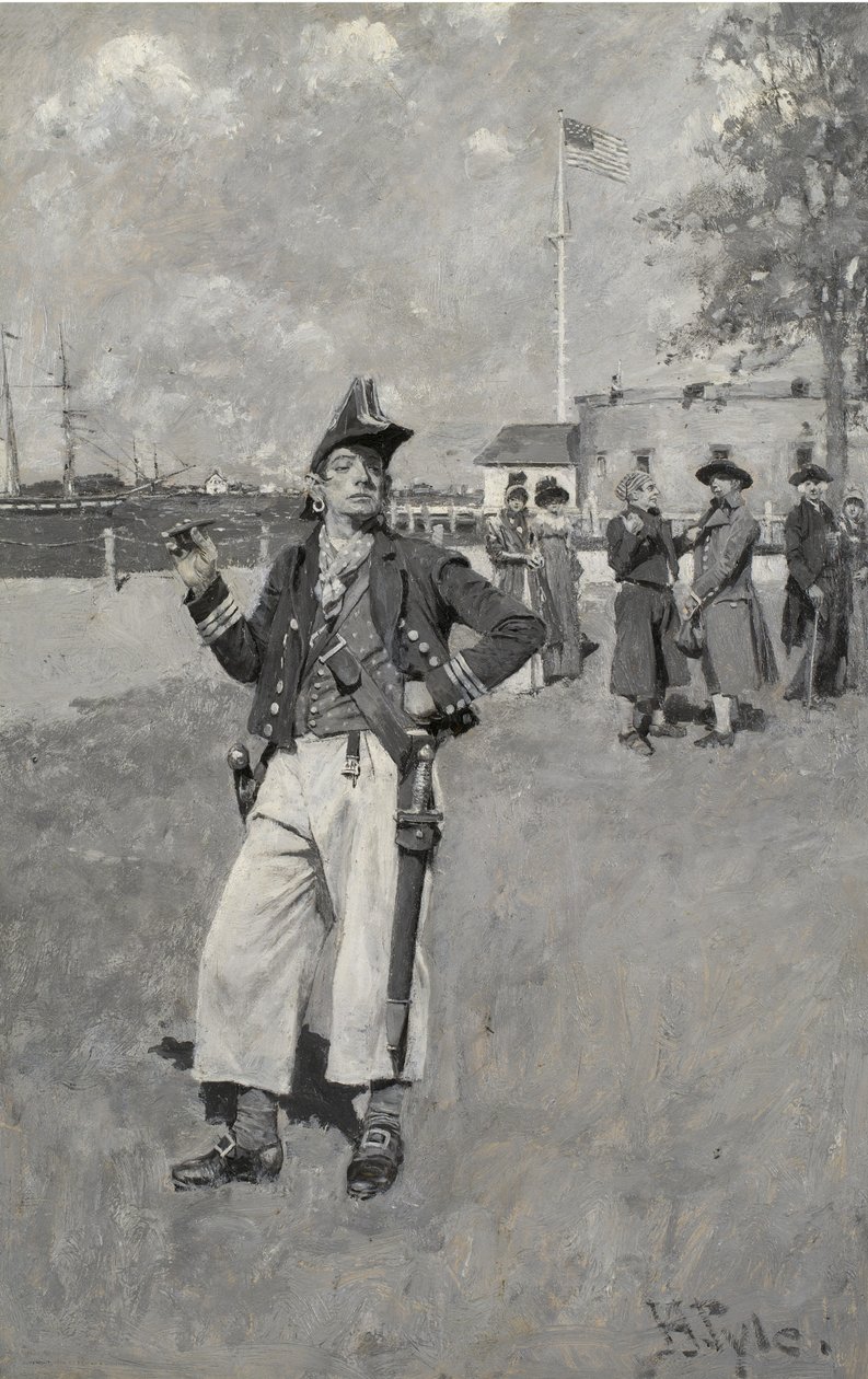 A Privateersman Ashore, 1893 (olaj, Russells vászon) alkotó: Howard Pyle