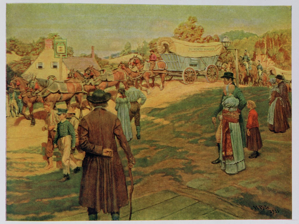 Porhordás Perrynek az Erie-tónál, 1911 alkotó: Howard Pyle