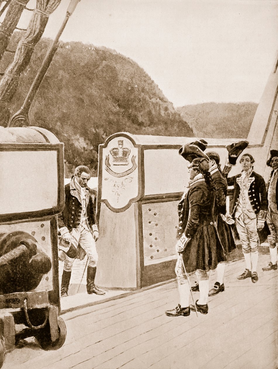 Arnold szökése a brit háborús sloop-on, Vulture alkotó: Howard Pyle