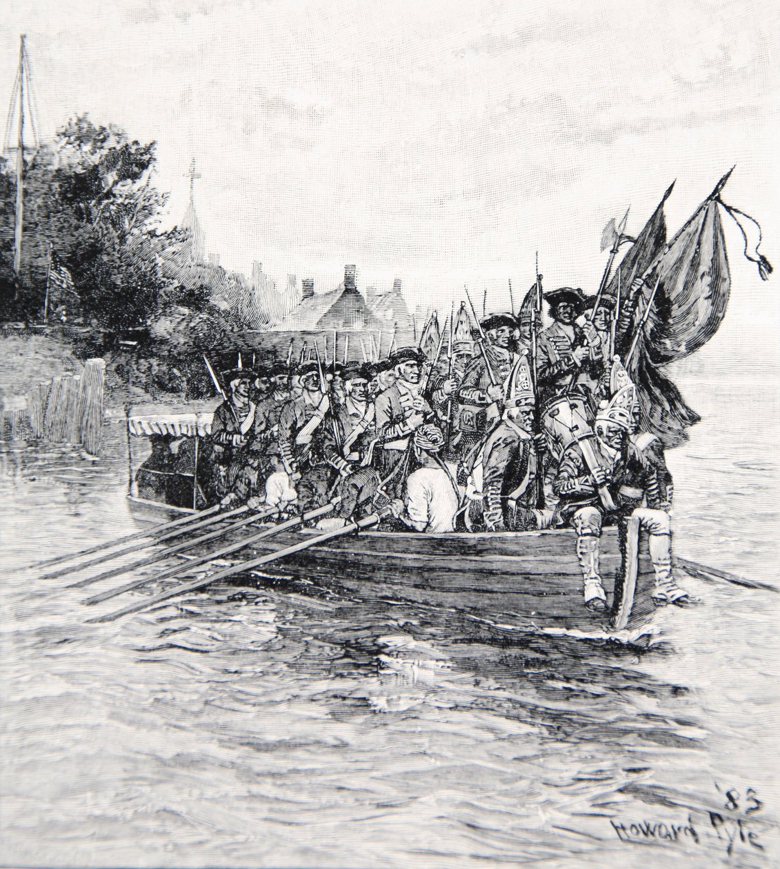 A britek utolsó csónakja elhagyja New Yorkot alkotó: Howard Pyle