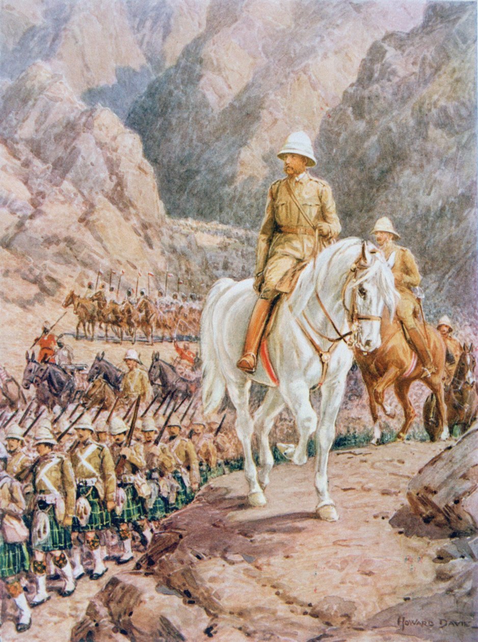 Lord Roberts (1832-1914) Kandahárba menet alkotó: Howard Davie