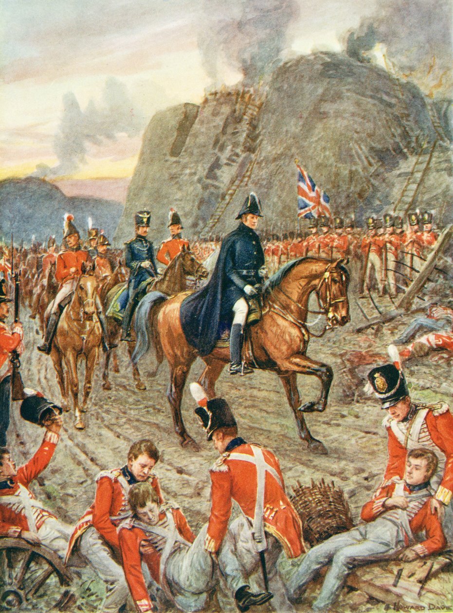 Wellington hercege (1769-1852) Badajos ostrománál alkotó: Howard Davie