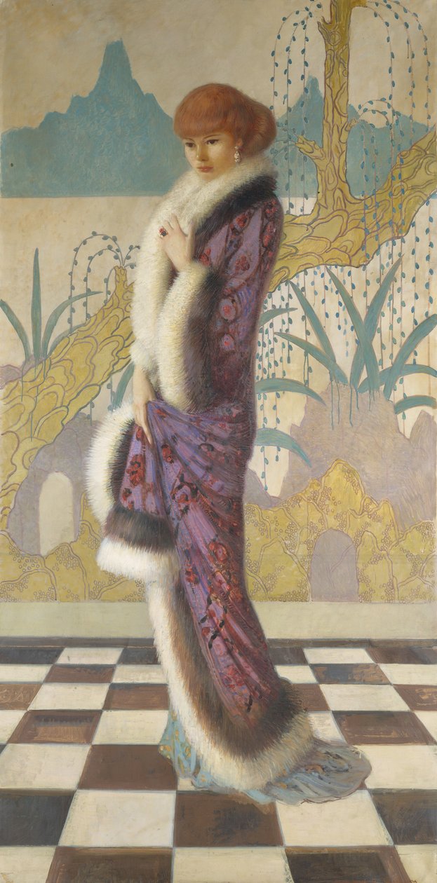 Mrs. Ethel Cushing, kb. 1912-14. alkotó: Howard Gardiner Cushing