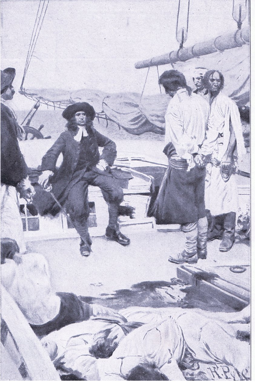 Brett ezredes és a kalóz, Howard Pyles Book of Pirates című könyvéből, amelyet a Harper & Bros adott ki, 1921 alkotó: Howard Pyle