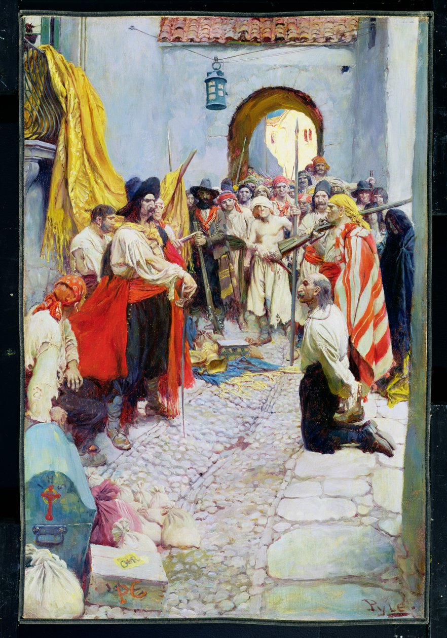 Tisztelgés kicsikarása a polgároktól, vagy Karthágó kifosztása Howard Pyle "Kincses város sorsa" című művéből, amelyet a Harper