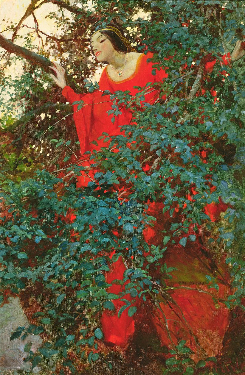 Egy szívdobbanás erejéig látta őt James Branch Cabell (1879-1958) „The Fox Brush” című művéből, amely a Harper