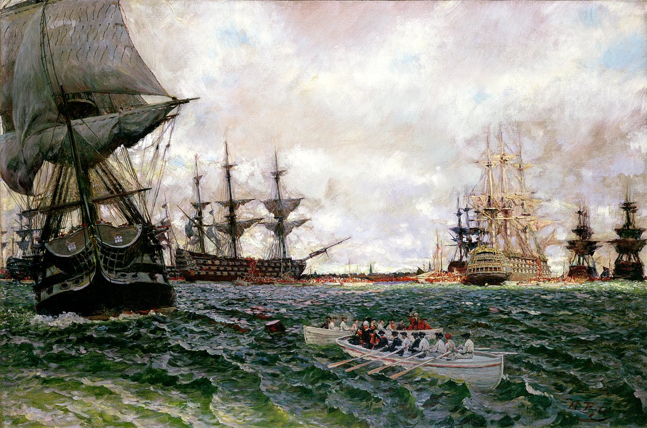 Charleston evakuálása, Henry Cabot Lodge (1850-1924) "A forradalom története" című művéből, a Scribner