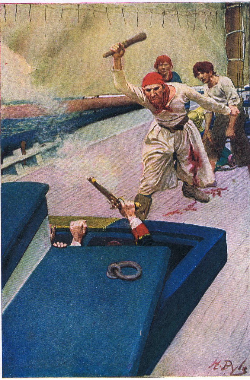 Az igazi harc a Harper & Bros által kiadott Howard Pyles Book of Pirates 1921-ben kezdődött alkotó: Howard Pyle