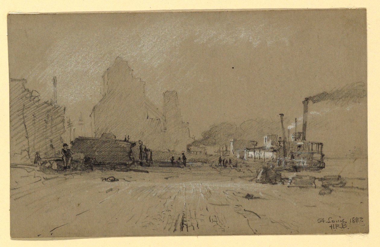 A Mississippiben, St. Louisban. alkotó: Howard Russell Butler