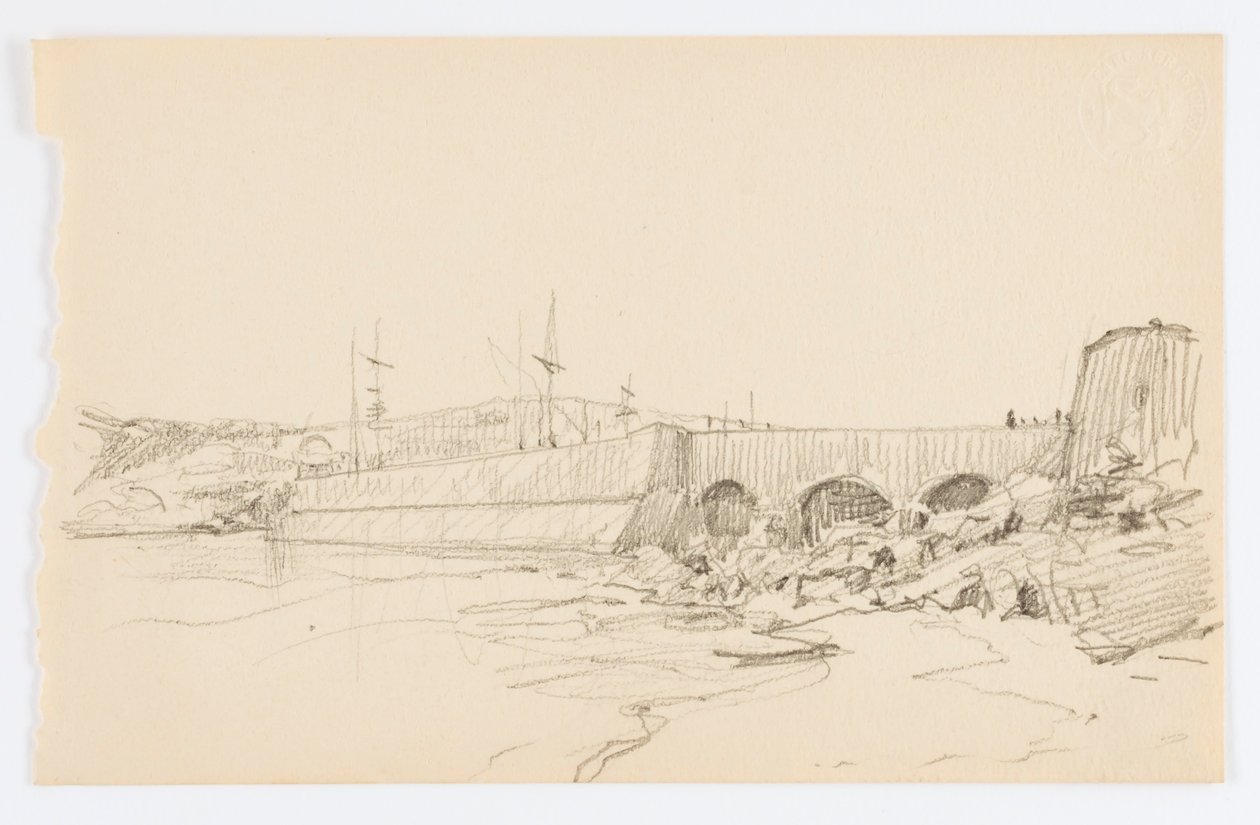 Cím nélkül (móló és strand) alkotó: Howard Russell Butler