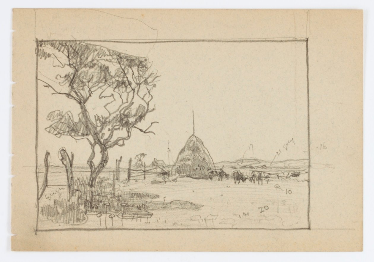 Cím nélkül (fa Hayrickkel) alkotó: Howard Russell Butler