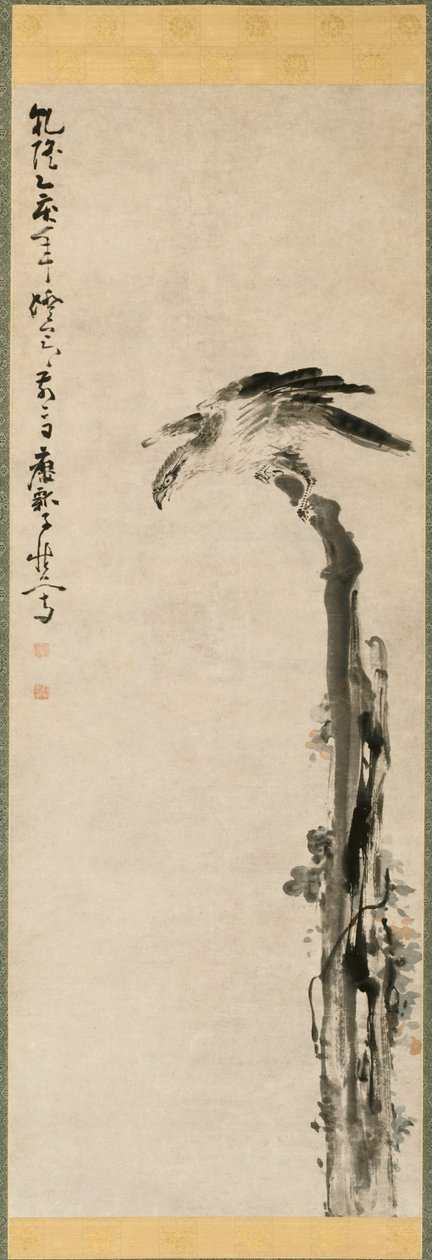 Sas a fa törzsén alkotó: Huang Shen