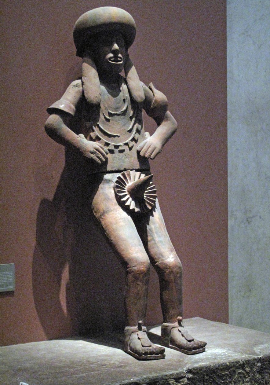Pap szobra, posztklasszikus korszak, 900 körül – 1521 körül (terrakotta) alkotó: Huaxtec Huaxtec