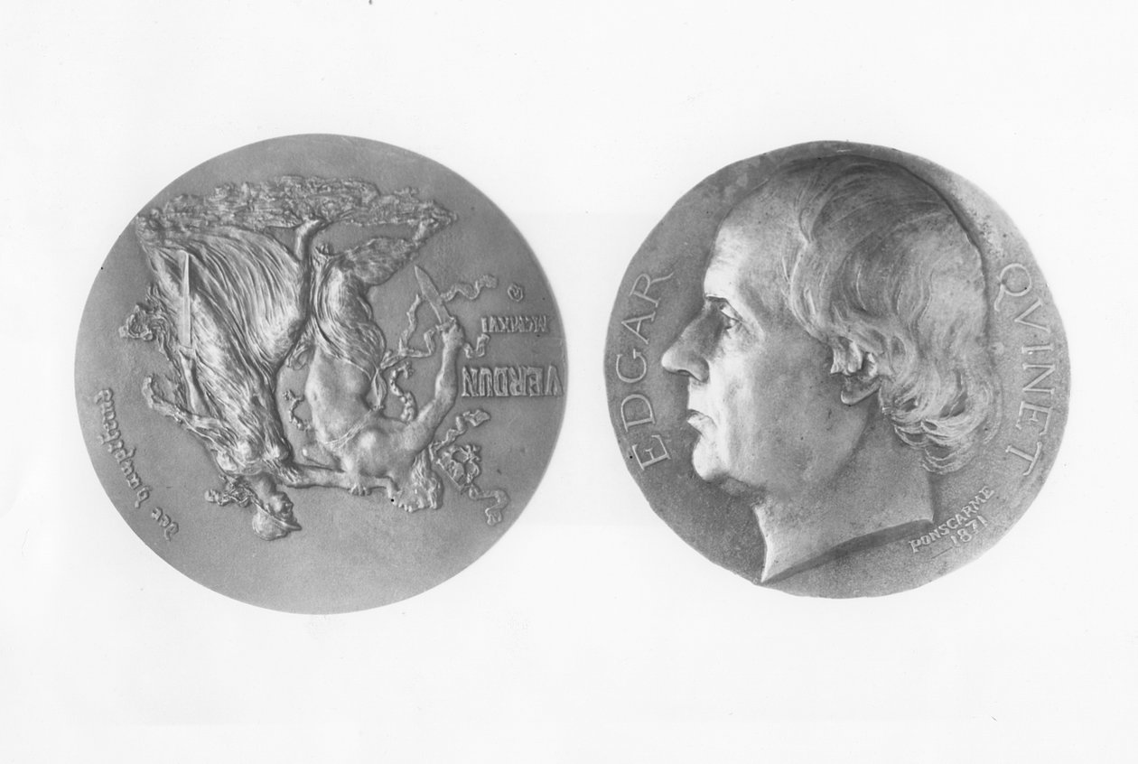 Edgar Quinet-érem (bronz) alkotó: Hubert Ponscarme