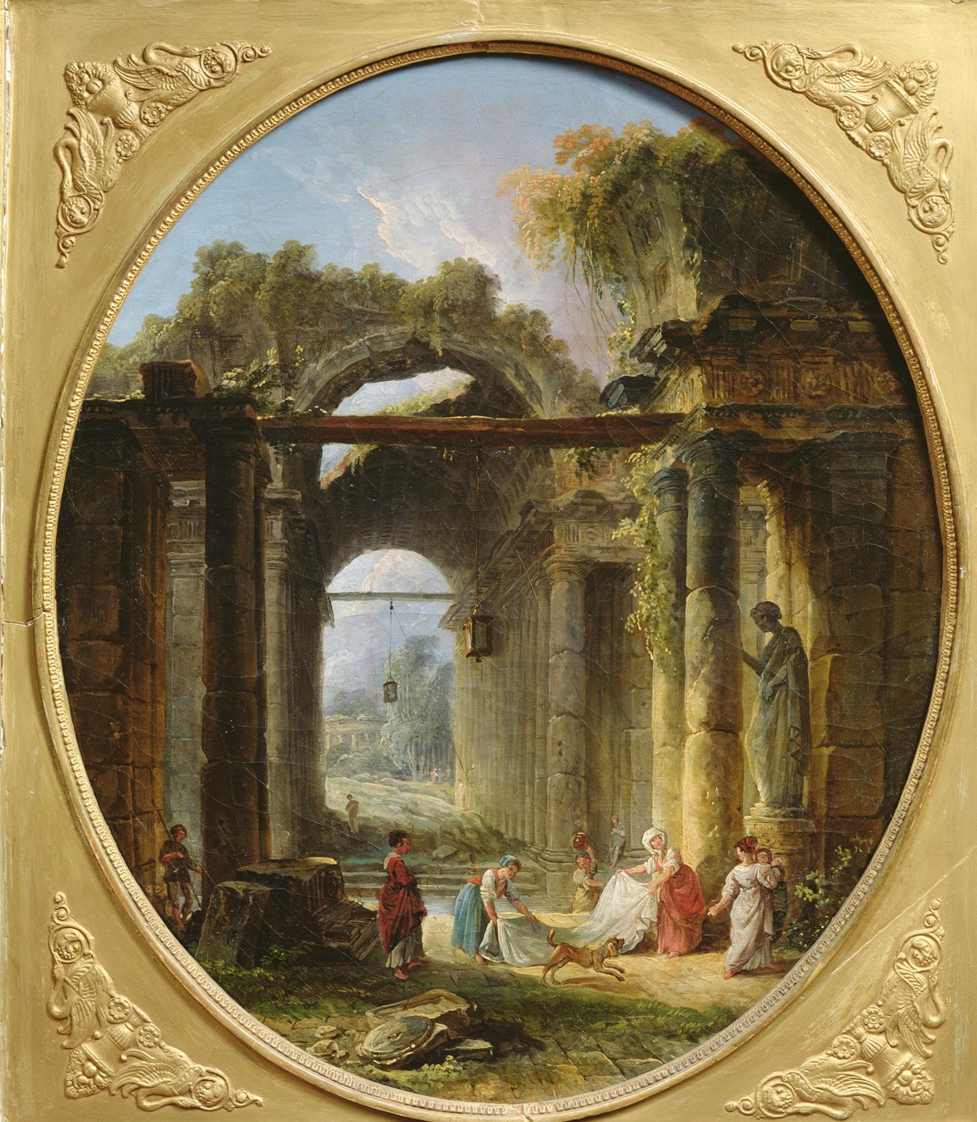 Ókori romok Rómában alkotó: Hubert Robert