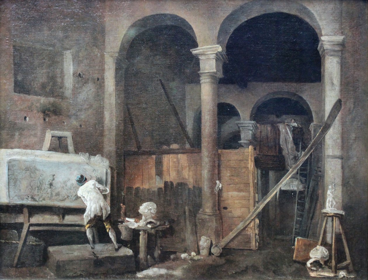 A művész műterme alkotó: Hubert Robert