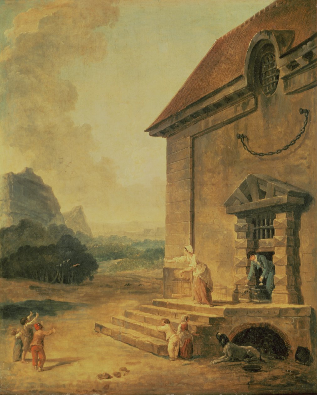 A madarak felszabadítása, 1794 alkotó: Hubert Robert