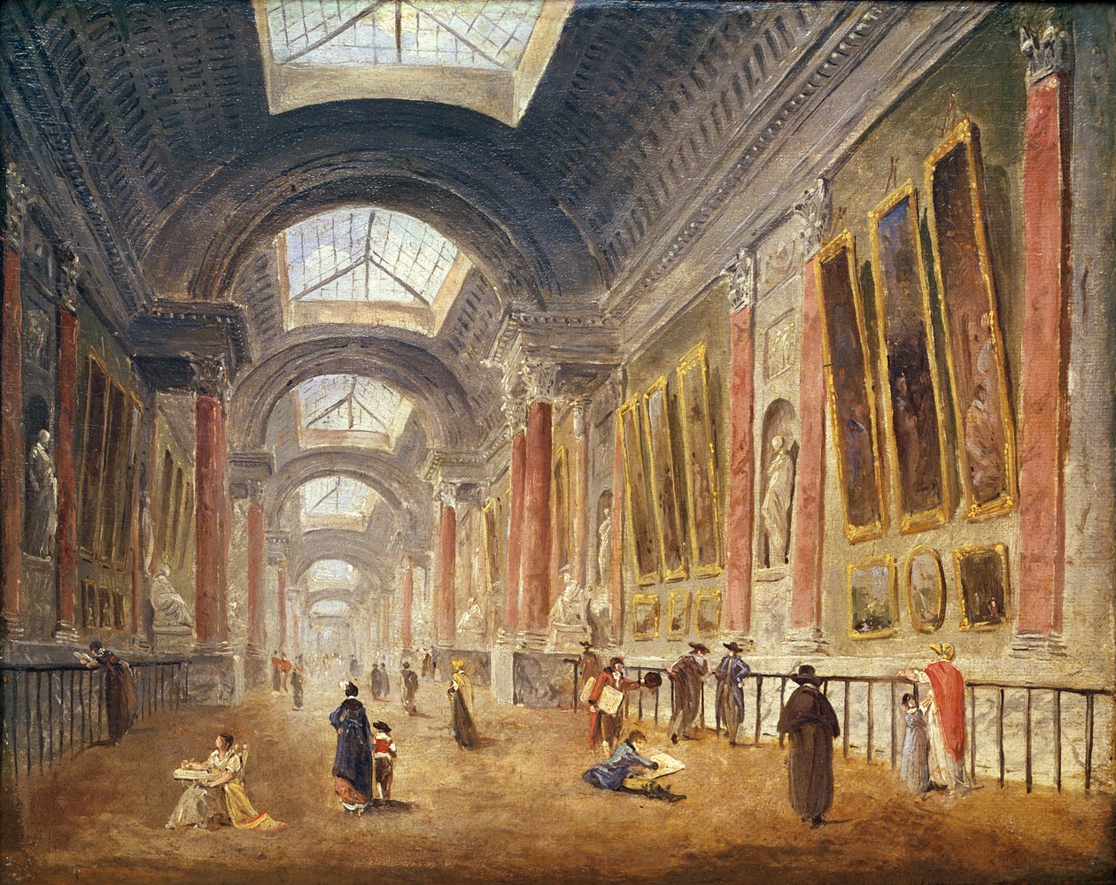 A Louvre-i Grande Galerie alkotó: Hubert Robert