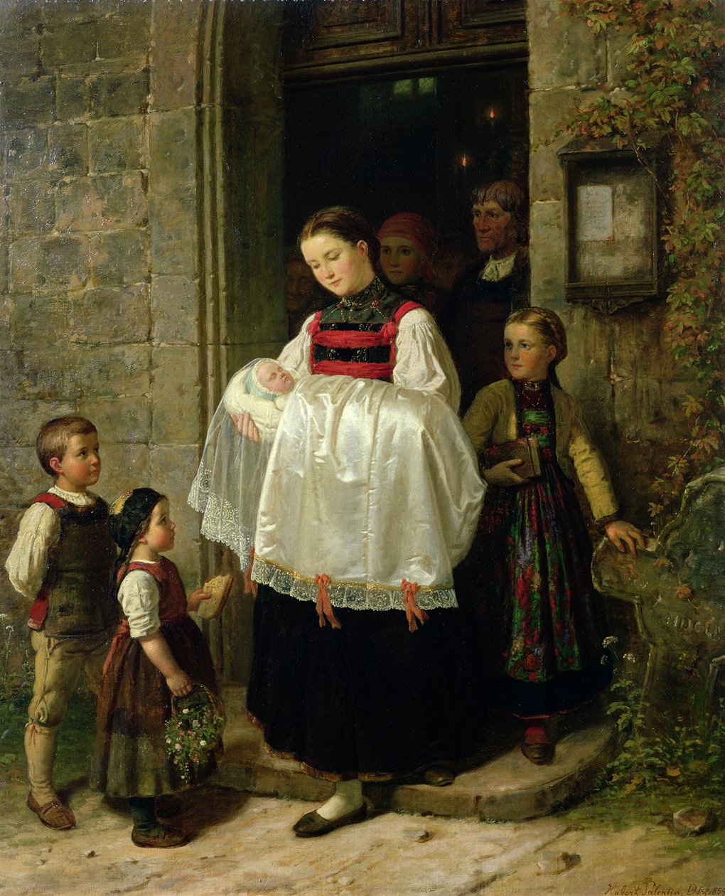 Visszatérés a keresztelőről alkotó: Hubert Salentin