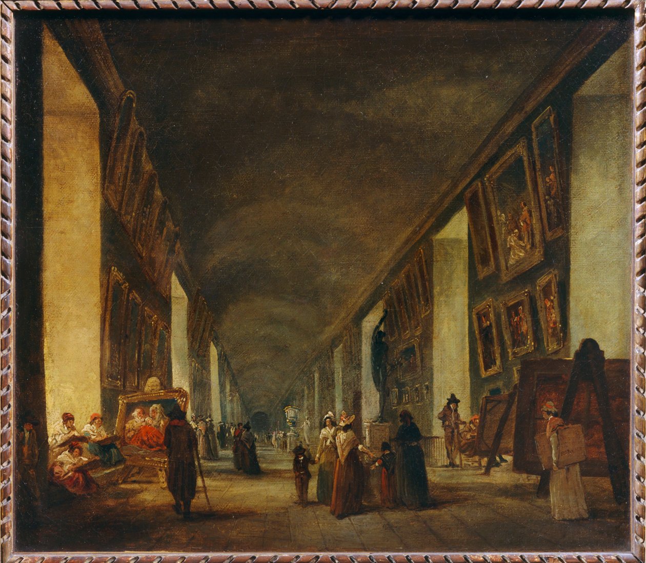 La Grande Galerie - A Nagy Galéria ... alkotó: Hubert (circle of) Robert
