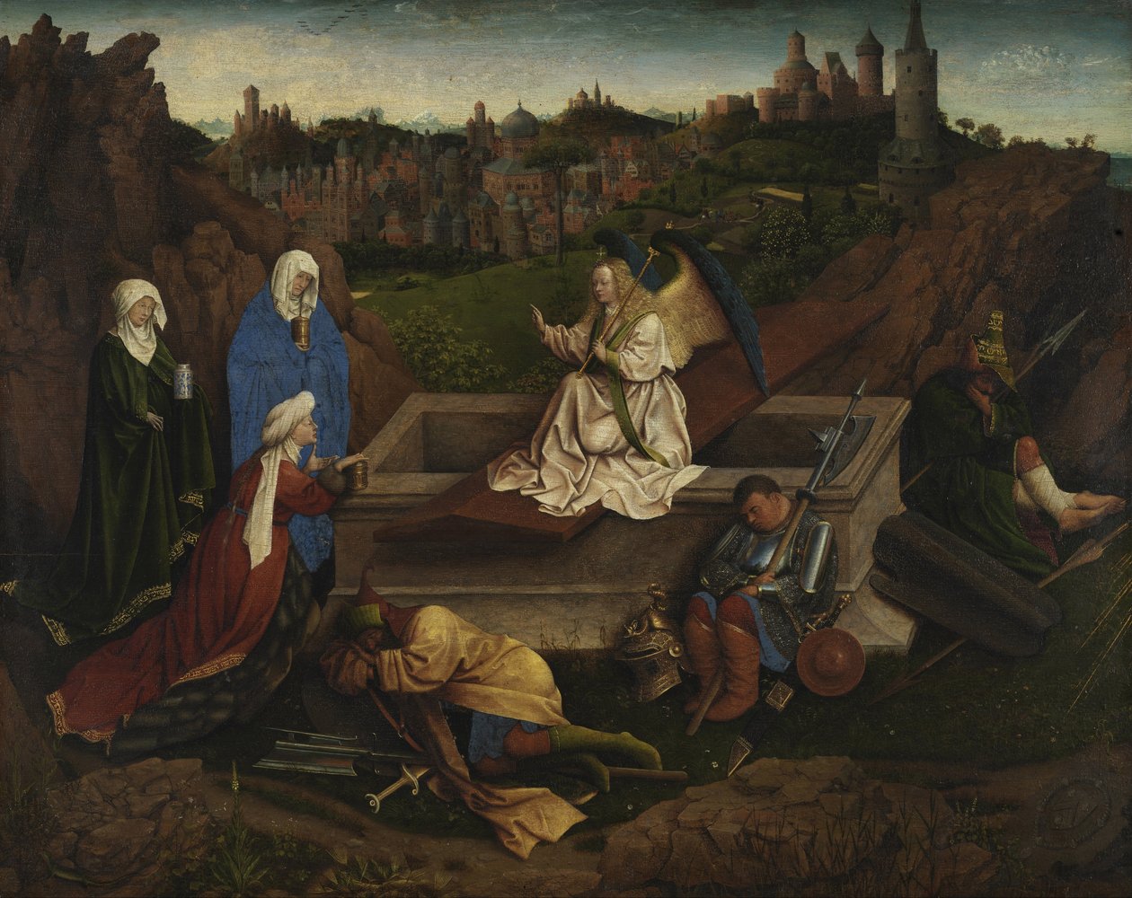 A Három Mária a sírnál, c. 1440 alkotó: Hubert Eyck