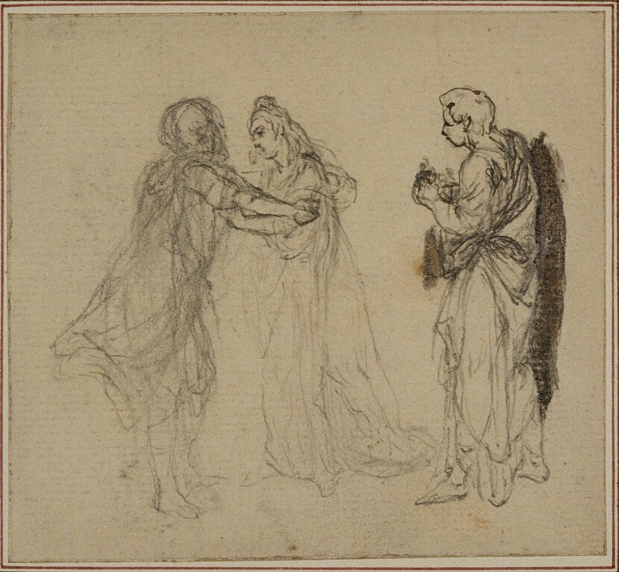 Tanulmány Lucain "La Pharsale" című művéhez, II. ének alkotó: Hubert Francois Gravelot