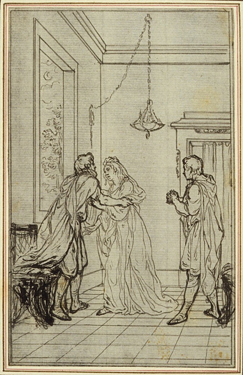 Tanulmány Lucain "La Pharsale" című művéhez, II. ének alkotó: Hubert Francois Gravelot