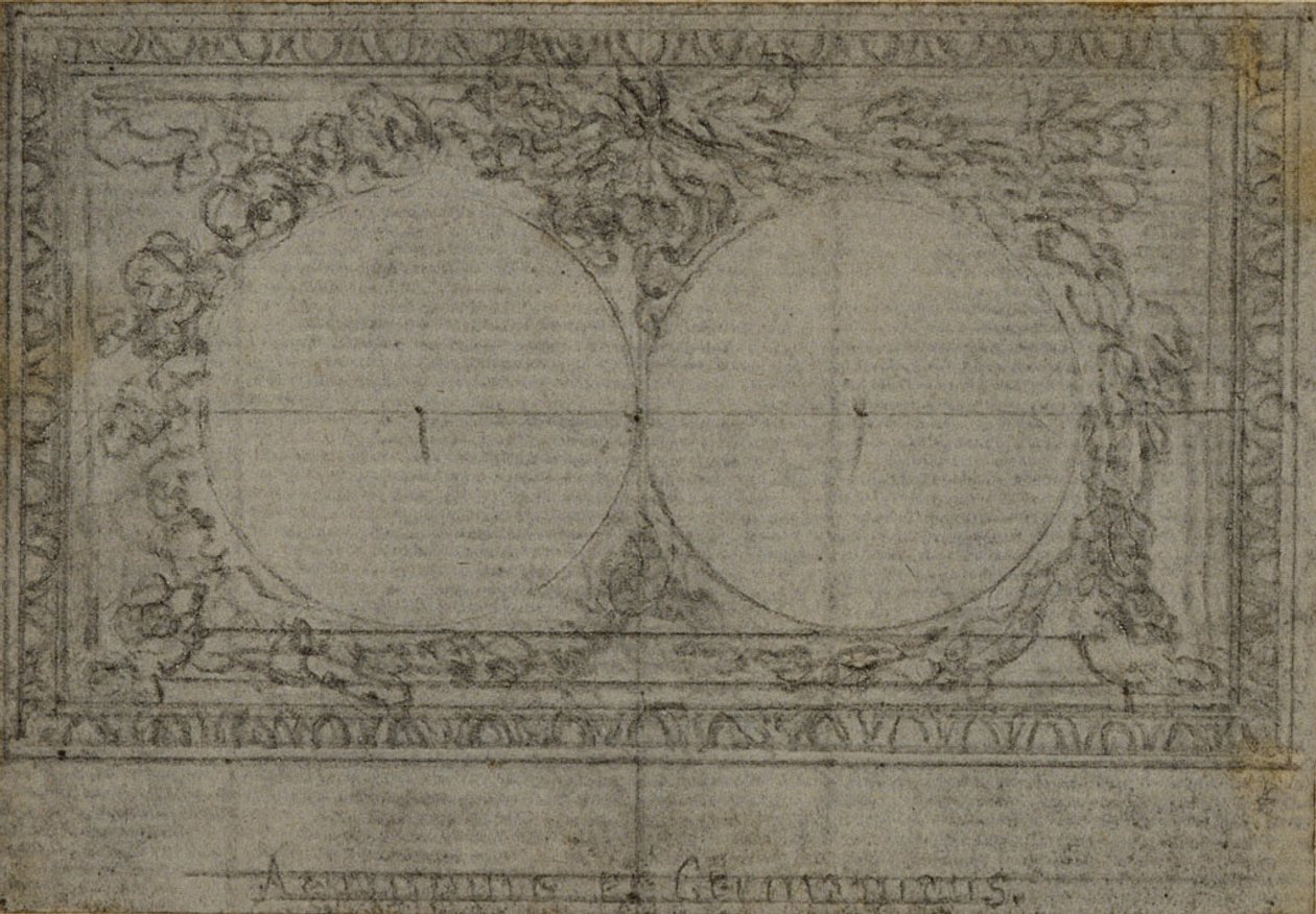 Tanulmány a medalionokhoz, in Tacitus "Tiberius, avagy az Évkönyvek hat első könyve", III. könyv, 2. kötet. alkotó: Hubert Francois Gravelot