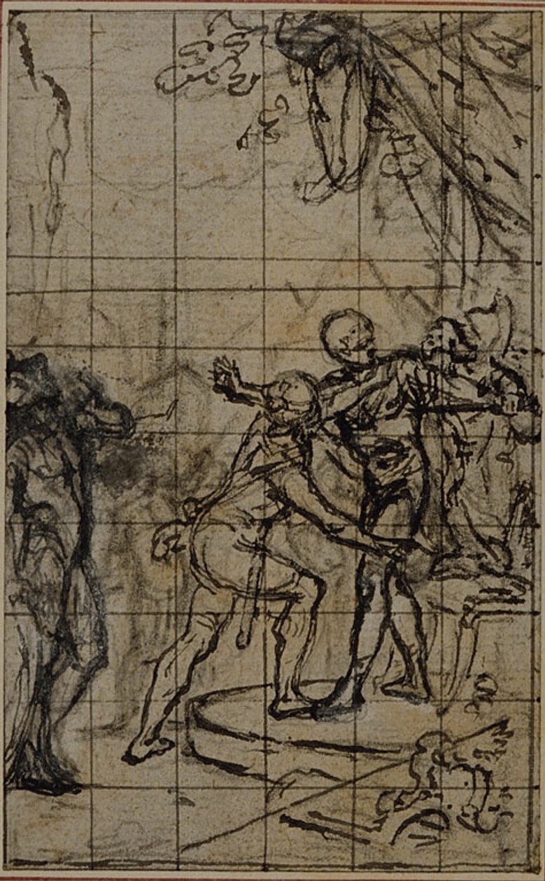 Tanulmány egy illusztrációhoz Tacitus "Tibère, ou Les Six Premiers Livres des Annales" I. könyv, 1. kötet, 2. tanulmány. alkotó: Hubert Francois Gravelot