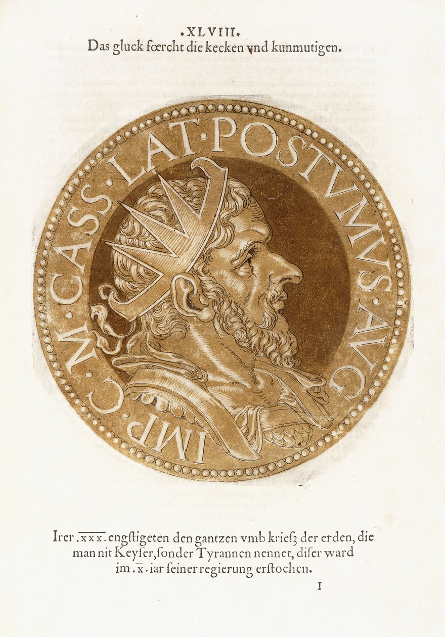 Marcus Cassianus Latinus Postumus alkotó: Hubert Goltzius