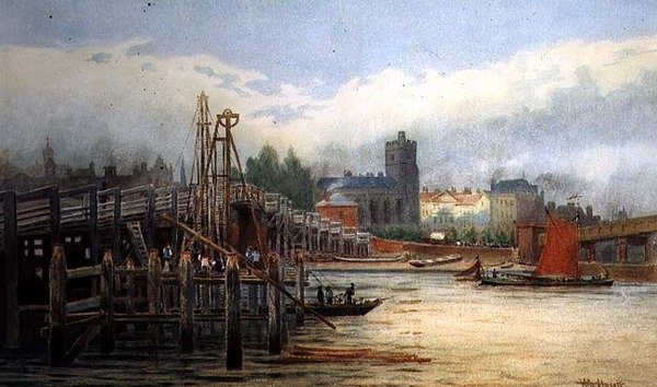 Régi Putney híd alkotó: Hubert James Medlycott