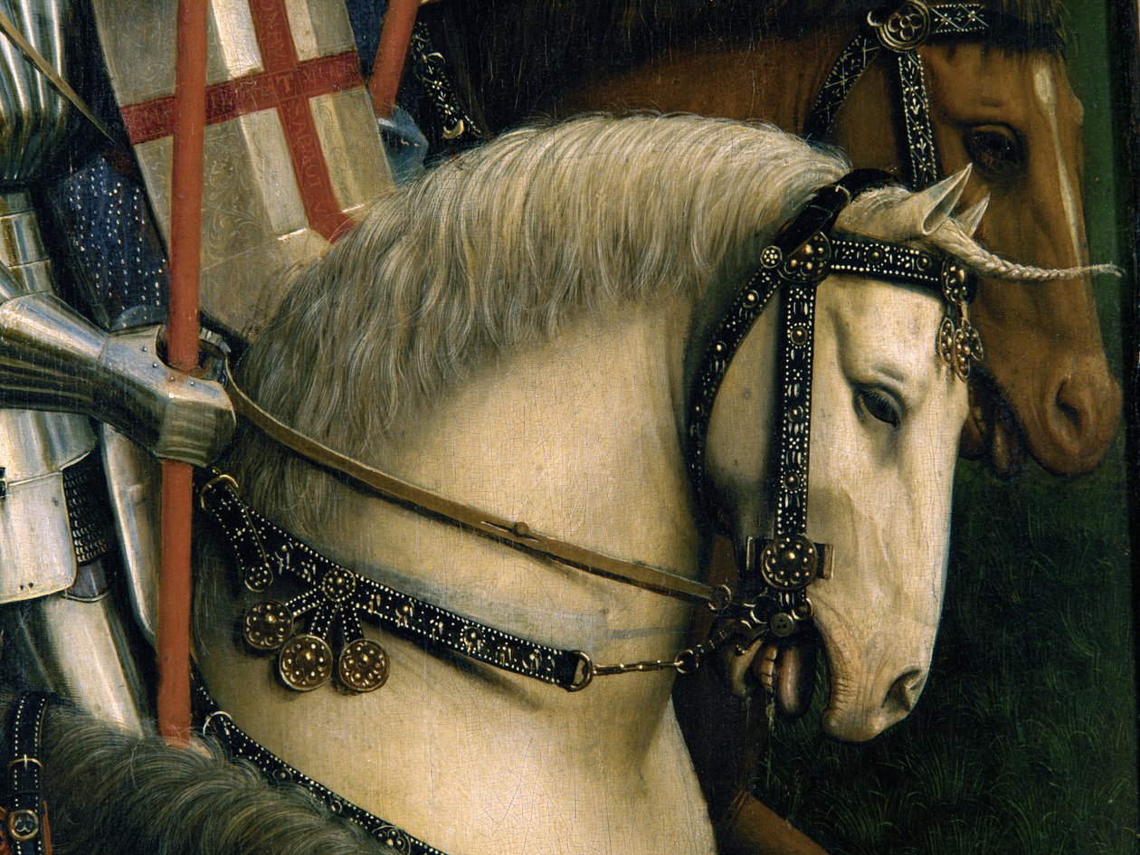 Részlet a Krisztus lovagjaiból, a genti oltárképből alkotó: Hubert & Jan van (1390 1441) Eyck