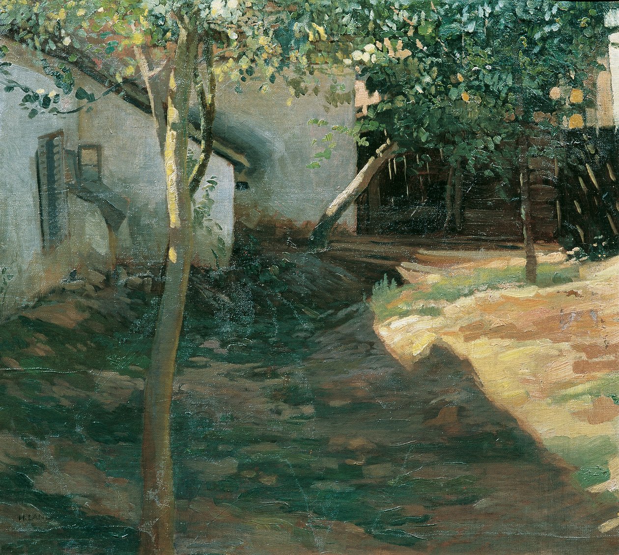 A szilvakertben (Waldviertel) alkotó: Hubert Landa