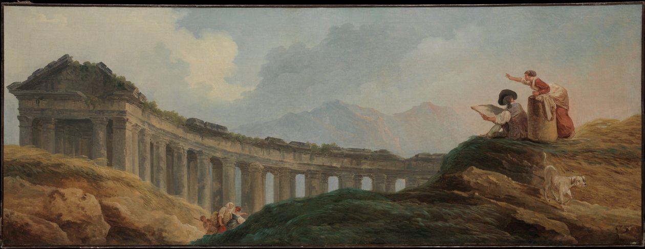 Oszlopcsarnok romokban alkotó: Hubert Robert