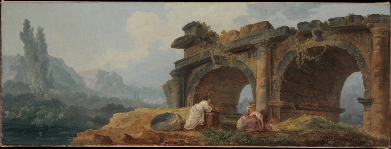 Romokban heverő boltívek alkotó: Hubert Robert