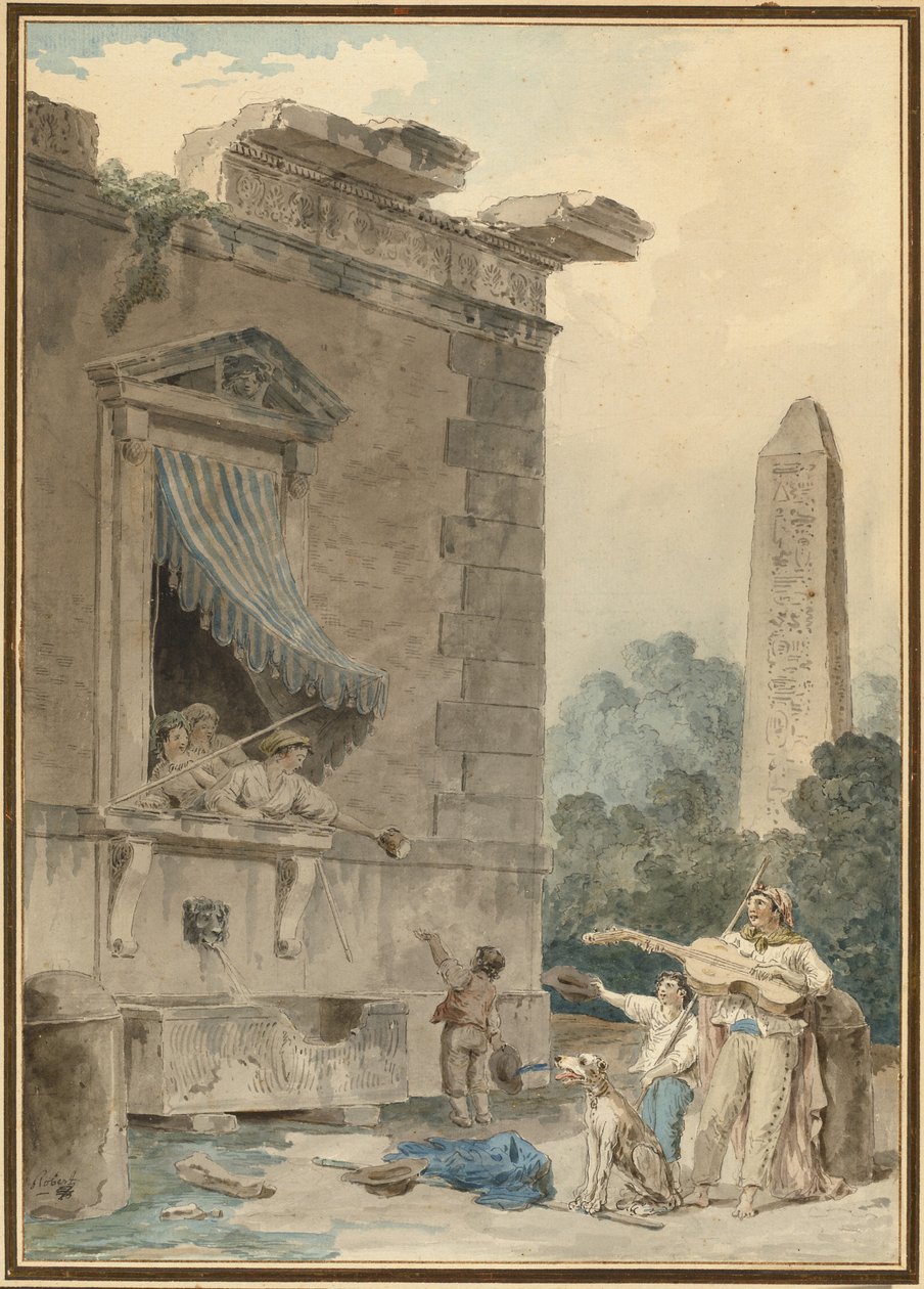 Jótékony hölgyek alkotó: Hubert Robert